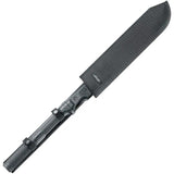 Walther MachTac 3 Knife - 15 Inch Stainless Fixed Blade With Matte Black Finish And Black Synthetic Handle by Walther