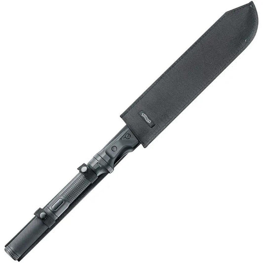Walther MachTac 3 Knife - 15 Inch Stainless Fixed Blade With Matte Black Finish And Black Synthetic Handle by Walther