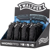Walther Micro PPQ Linerlock Folding Knife - Slim 1.75in 440C Blade Black Synthetic Handle For Everyday Carry by Walther