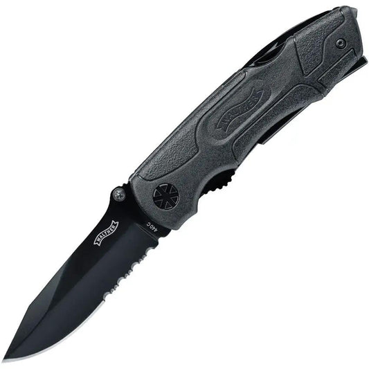 Walther MTK 2 Multi Tac Knife - All In One Compact Outdoor And DIY Multi Tool With 4.25 Inch Closed by Walther