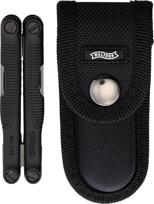 Walther GMT150 Multi Tool - Ultra Compact Stainless Steel Multitool for Everyday Carry and Outdoor Tasks by Walther