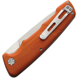 Walther HBF2 Linerlock Premium EDC Knife - D2 Satin Blade And Orange G10 Handle For EDC Enthusiasts by Walther