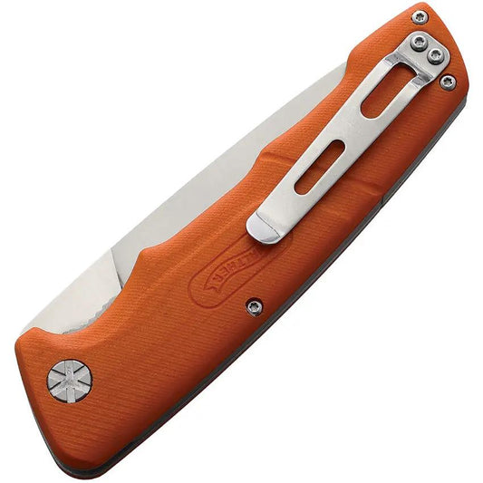 Walther HBF2 Linerlock Premium EDC Knife - D2 Satin Blade And Orange G10 Handle For EDC Enthusiasts by Walther