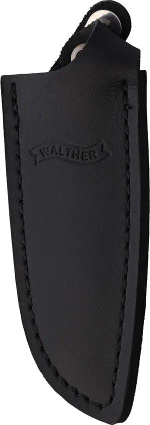 Walther SKT Fixed Blade Knife - 440C Satin Spear Point, ABS Handle, Leather Sheath for Outdoor Enthusiasts by Walther