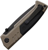 Walther PDP Linerlock Tanto Folding Knife FDE G10 Handle D2 Blade - Rugged Everyday Carry Performance by Walther