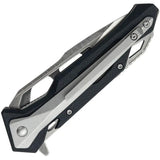 WithArmour Fin Linerlock WA-066BK - Durable D2 Tool Steel Blade Black G10 Handle by WithArmour