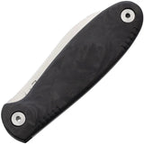 WithArmour Fold Muk 2 Slip Joint Knife - Satin VG-10 Blade Black Gray Carbon Fiber Handle by WithArmour