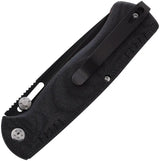 WithArmour Mercenary Slip Joint WA2301F-55BK - Black Titanium Coated 12C27 Sandvik Blade With Red G10 Liners by WithArmour