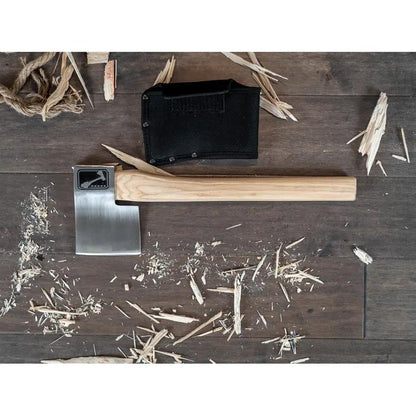 World Axe Throwing League The Butcher Throwing Axe 68 - 4in Cutting Edge 1045 Steel Hickory Handle by World Axe Throwing League