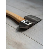 World Axe Throwing League King Of Diamonds Throwing Axe 138 Dual Fins Design 1045 Carbon Steel Head Hickory Handle by World Axe Throwing League