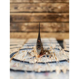 World Axe Throwing League King Of Diamonds Throwing Axe 138 Dual Fins Design 1045 Carbon Steel Head Hickory Handle by World Axe Throwing League