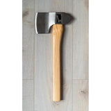 World Axe Throwing League King Of Diamonds Throwing Axe 138 Dual Fins Design 1045 Carbon Steel Head Hickory Handle by World Axe Throwing League