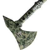 World Axe Throwing League The Predator Throwing Axe 147 3Cr13 Stainless Blade Camouflage Finish With Nylon Handle by World Axe Throwing League
