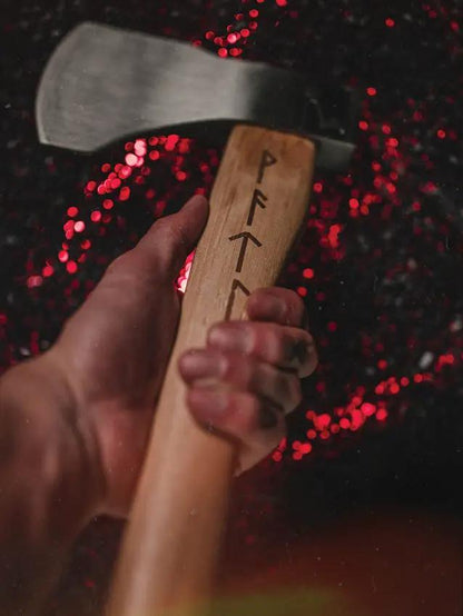 World Axe Throwing League Ragnar Throwing Axe 158 - Balanced 1045 Carbon Steel Head With 4 Inch Cutting Edge by World Axe Throwing League