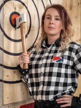 World Axe Throwing League The Competition Throwing Axe 205 - 19 Inch Overall With Hickory Handle by World Axe Throwing League
