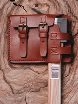 World Axe Throwing League Universal Axe Sheath - Durable Leather Construction, Brown by World Axe Throwing League