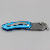 Wiebe Knives Zipper Linerlock Utility Knife DS11 ZIPR - Replaceable Gut Hook Blade by Wiebe Knives