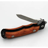 Wiebe Knives Vixen Linerlock Scalpel DS13 SCAL-FW - 4.5 Inch Closed, Wood Onlay Handle, 24 Replacement Blades by Wiebe Knives