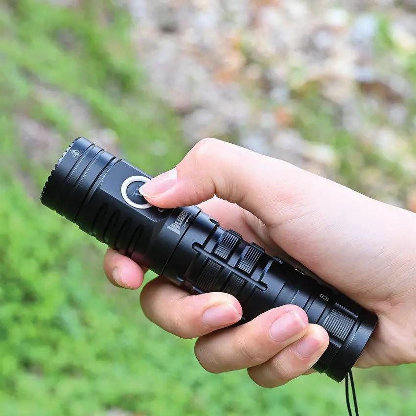 Wuben C2 Power Bank Flashlight - Ultra Bright 2000 Lumen USB C Rechargeable For Outdoor Adventures by WUBEN