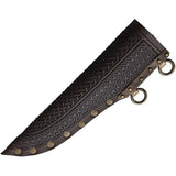 Windlass Viking Voyagers Scramasax - 8.5 Inch Satin Blade With Bone Handle And Leather Belt Sheath For Collectors by Windlass