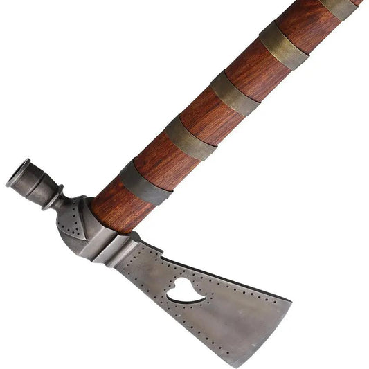 Windlass Peacepipe Tomahawk 24 Inch Stainless Blade With Brown Wood Handle - Peacepipe End For Outdoor Enthusiasts by Windlass