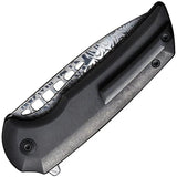 WE Knife Co Mini Malice Button Lock Damasteel EDC Knife - Titanium Handle For Collectors And Enthusiasts by We Knife Co Ltd