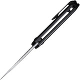 WE Knife Co Mini Malice Button Lock Damasteel EDC Knife - Titanium Handle For Collectors And Enthusiasts by We Knife Co Ltd