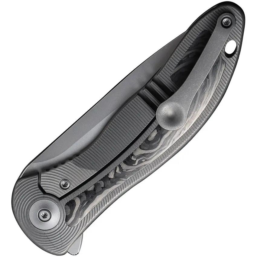 We Knife Synergy 2v2 Framelock CPM-20CV Bead Blast Carbon Fiber EDC Knife - Premium Everyday Carry Performance by We Knife Co Ltd
