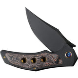 We Knife Magnetron Framelock Copper Inlay EDC Knife - Premium CPM 20CV Blade And Titanium Handle by We Knife Co Ltd