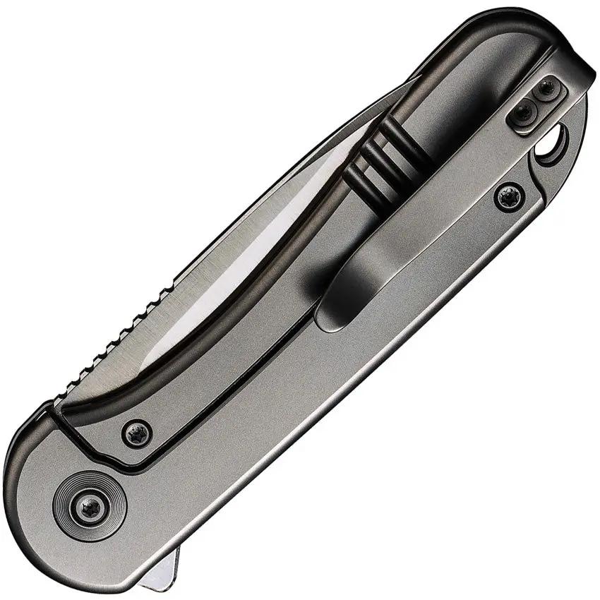 We Knife Elementum Framelock WE18062X1 - Premium CPM 20CV Satin Blade EDC Folding Knife With Titanium Handle by We Knife Co Ltd