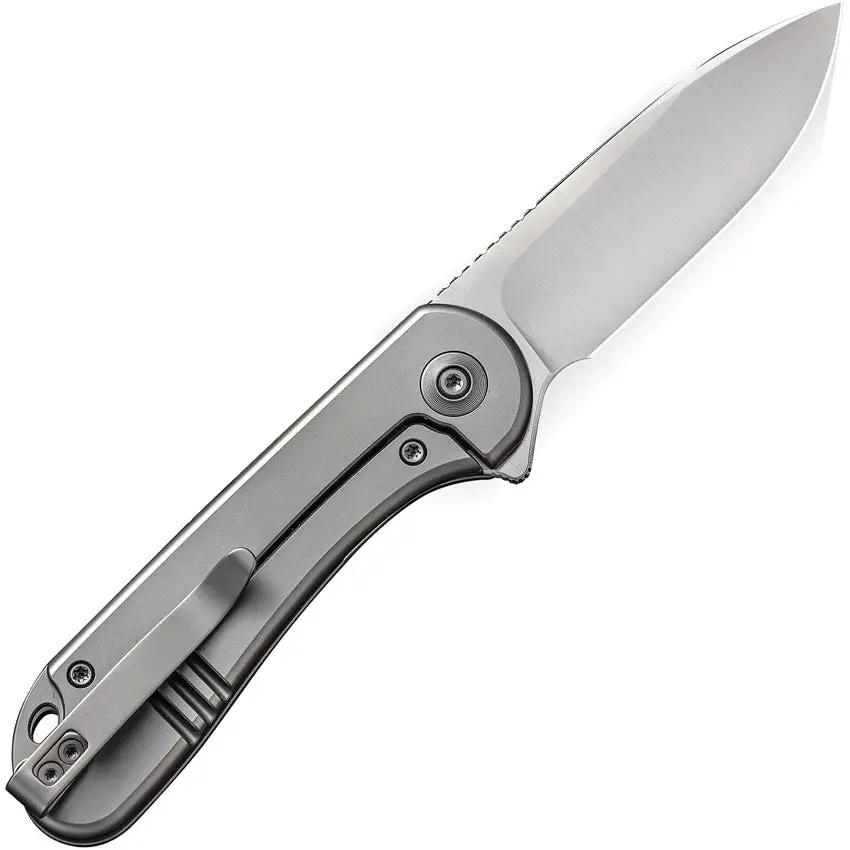 We Knife Elementum Framelock WE18062X1 - Premium CPM 20CV Satin Blade EDC Folding Knife With Titanium Handle by We Knife Co Ltd
