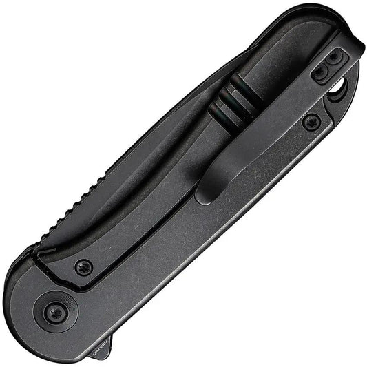 We Knife Elementum Framelock EDC Knife - Premium CPM 20CV Blade With Titanium Handle Black Stonewash by We Knife Co Ltd