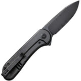 We Knife Elementum Framelock EDC Knife - Premium CPM 20CV Blade With Titanium Handle Black Stonewash by We Knife Co Ltd