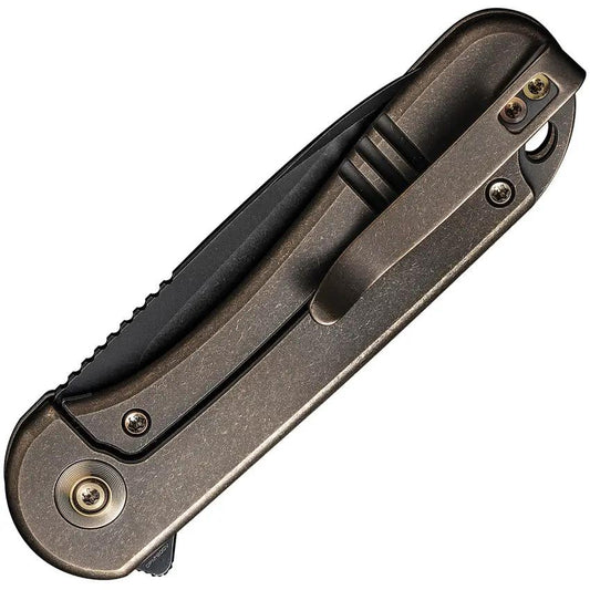 We Knife Elementum Framelock Bronze CPM 20CV Folding Knife For Everyday Carry Enthusiasts by We Knife Co Ltd