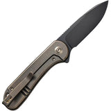 We Knife Elementum Framelock Bronze CPM 20CV Folding Knife For Everyday Carry Enthusiasts by We Knife Co Ltd
