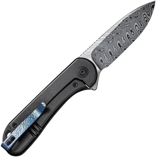 We Knife Elementum Framelock WE18062X DS1 Titanium EDC Knife With Damasteel Blade For Everyday Carry Enthusiasts by We Knife Co Ltd