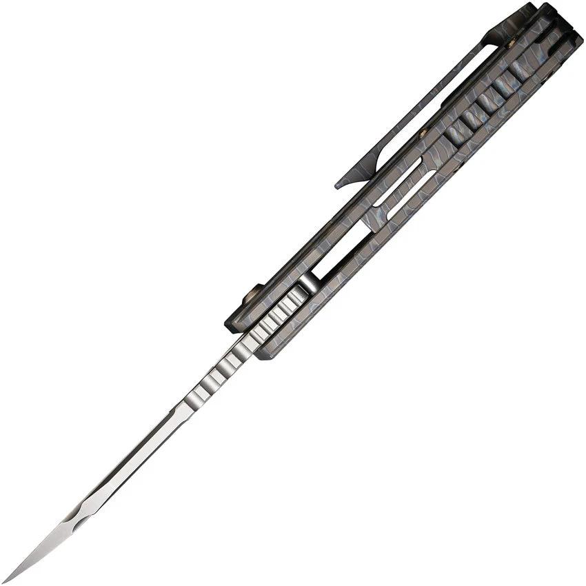 WE Knife Roxi 3 Framelock Tiger Stripe CPM S35VN Blade Premium Titanium Handle for EDC Enthusiasts and Daily Tasks by We Knife Co Ltd
