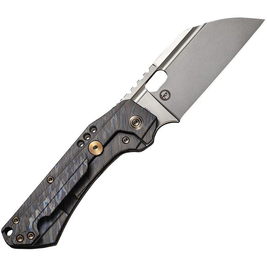 WE Knife Roxi 3 Framelock Tiger Stripe CPM S35VN Blade Premium Titanium Handle for EDC Enthusiasts and Daily Tasks by We Knife Co Ltd