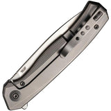 We Knife Seer Framelock - Limited Edition Gray Titanium Collectible EDC Knife for Enthusiasts by We Knife Co Ltd