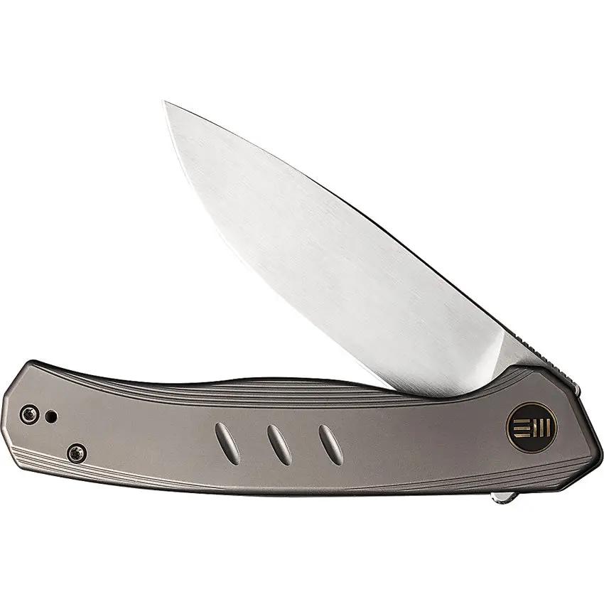 We Knife Seer Framelock - Limited Edition Gray Titanium Collectible EDC Knife for Enthusiasts by We Knife Co Ltd