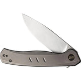 We Knife Seer Framelock - Limited Edition Gray Titanium Collectible EDC Knife for Enthusiasts by We Knife Co Ltd