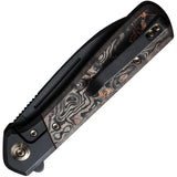 We Knife Soothsayer Framelock - Premium Copper Foil Carbon Fiber CPM 20CV EDC Knife For Collectors by We Knife Co Ltd