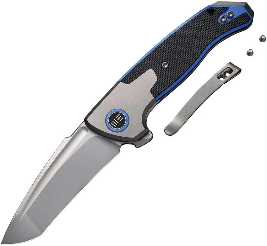 We Knife Co Ltd Press Check Framelock Blue WE20078A-2 by We Knife Co Ltd