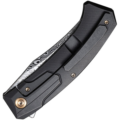 We Knife Shuddan Framelock WE21015-DS1 - Damasteel Blade, Titanium Handle, EDC Ready For Collectors by We Knife Co Ltd