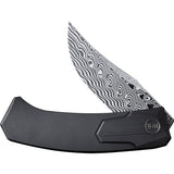 We Knife Shuddan Framelock WE21015-DS1 - Damasteel Blade, Titanium Handle, EDC Ready For Collectors by We Knife Co Ltd
