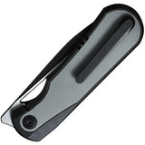We Knife Baloo Framelock EDC Knife - CPM-20CV Blade, Titanium Frame, Gray G10 Inlay, 3.25 Inch by We Knife Co Ltd