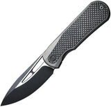 We Knife Baloo Folding Knife - Two-Tone CPM-20CV Blade With Twill CF Titanium Handle For Enthusiasts by We Knife Co Ltd
