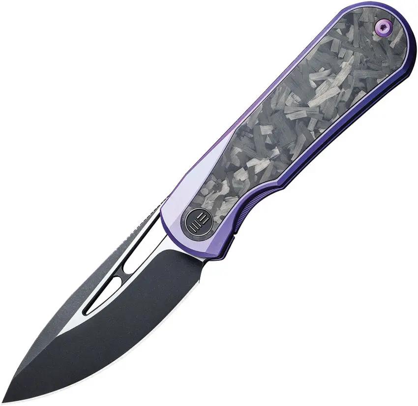 We Knife Co Ltd Baloo Mystery Box Purple EDC Knife - CPM-20CV Drop Point Two Tone Finish For EDC Enthusiasts by We Knife Co Ltd
