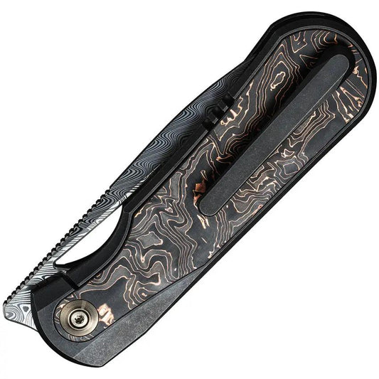 We Knife Baloo Damascus Framelock WE21033-DS1 - Premium Build With Damascus Blade And One-Handed Deployment by We Knife Co Ltd