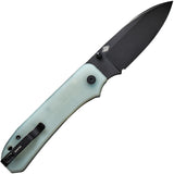We Knife Big Banter Jade G10 Linerlock Folding Knife - Premium CPM-20CV Blade For Everyday Carry Enthusiasts by We Knife Co Ltd